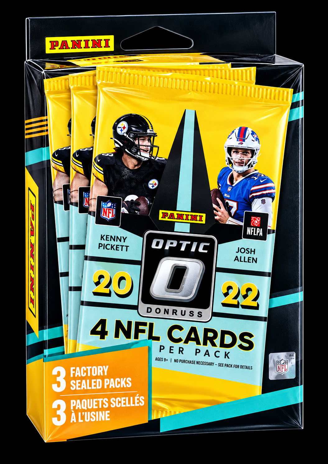 2022 Donruss Optic Football 3-Pack Retail Box