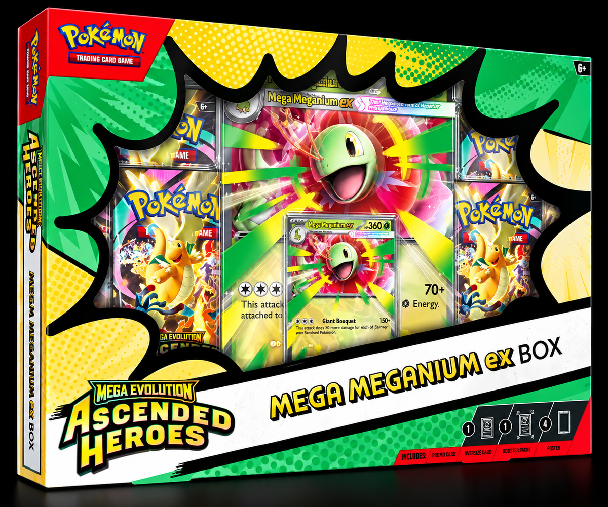 Pokémon TCG: Mega Meganium ex Box – Ascended Heroes