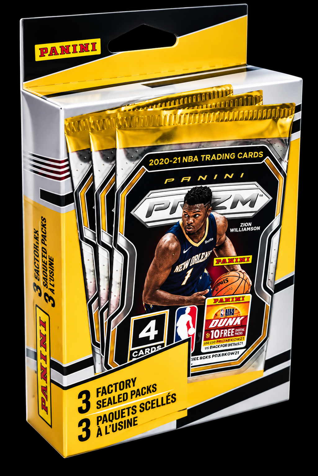2020-21 Panini Prizm Basketball 3-Pack Retail Box