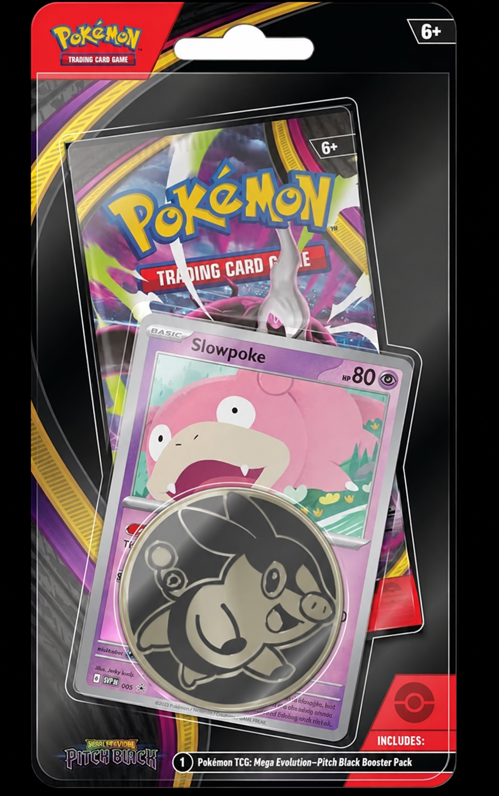 Pokémon TCG – Mega Evolution: Pitch Black Slowpoke Promo Blister Pack